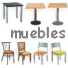 Mesas, sillas, taburetes