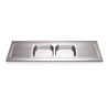 FREGADERO C/PTAS.ABATIBLES 2C,2E 2000X600X850 MM.