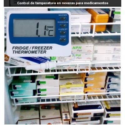 Termometro para frigorificos con maximo y minimo