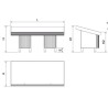 MOSTRADOR FRUTERIA INOXIDABLE CON PIES