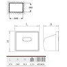 Tolva abatible posos de cafe 380x240x310 mm