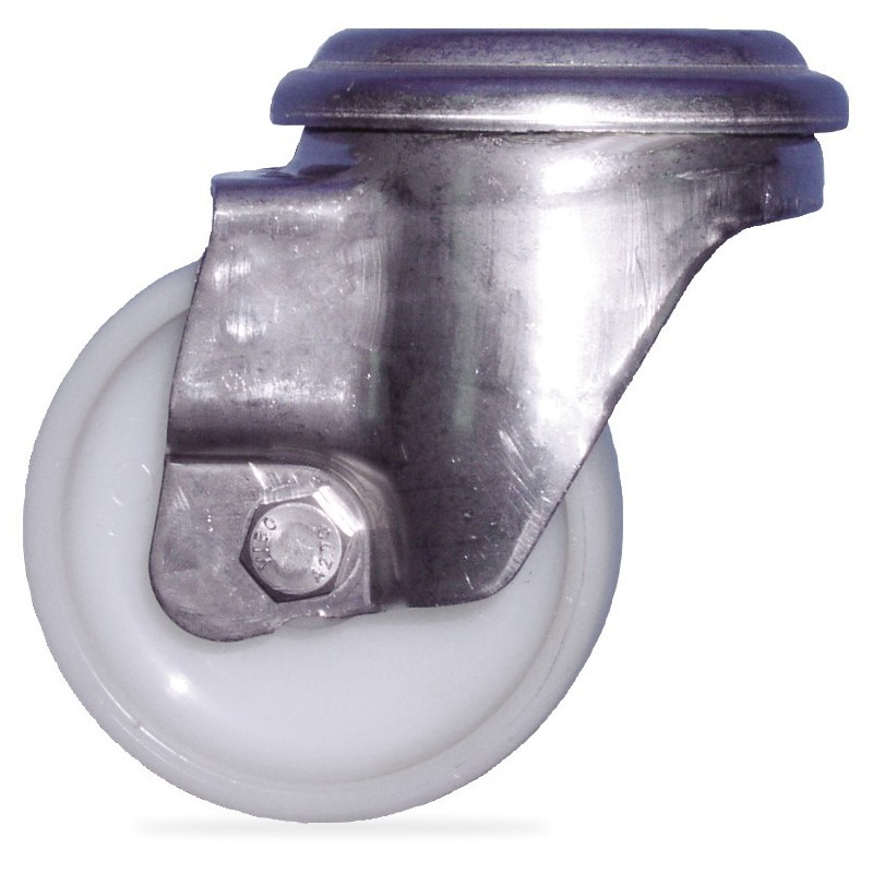 RUEDAS GALVANIZADAS GALVANIZADAS-GOMA y INOX-NYLON