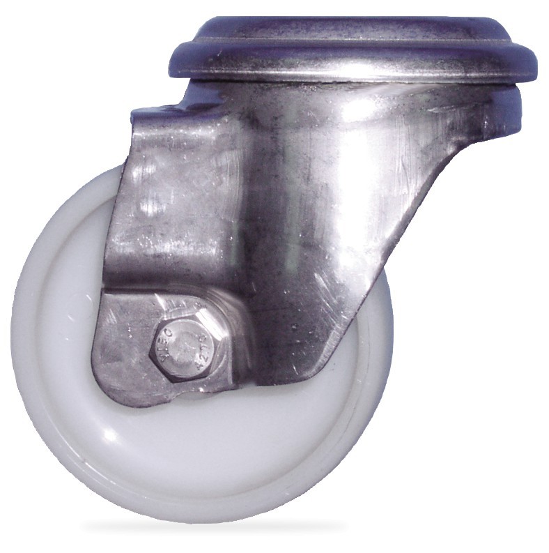 RUEDAS GALVANIZADAS GALVANIZADAS-GOMA y INOX-NYLON