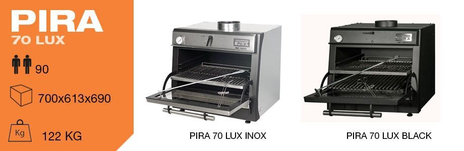Horno brasa pira lux inox