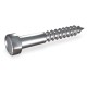 Tornillo tirafondo cabeza exagonal 40x6 + taco 40x8
