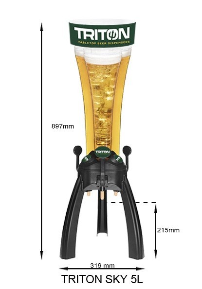 Dispensador cerveza triton sky. 5 unidades