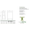 Carro para canales 1200x700x1800 mm.