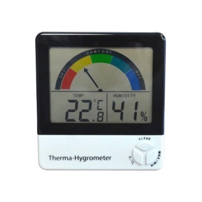 Termohigrómetro con indicador de confort