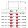 Mesa central encimera fibra roja con ent.1000x500x
