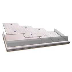 Mostrador pescadería SIN PIES acero inoxidable