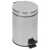 Papelera inox. con tapa y pedal acero inoxidable