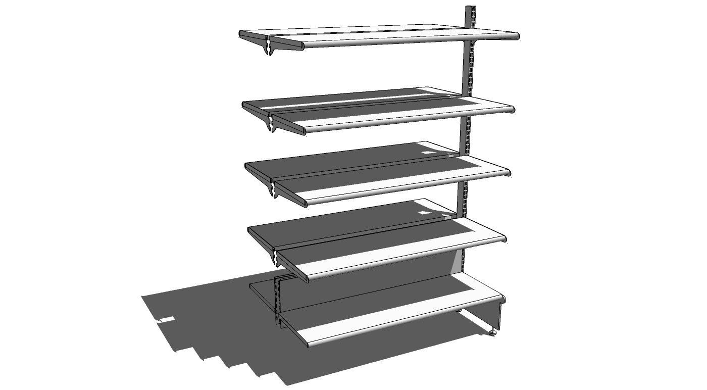 Gondola 200. 5+5 bandejas 100x40