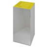 Papelera de reciclaje con tapa basculante inoxidable