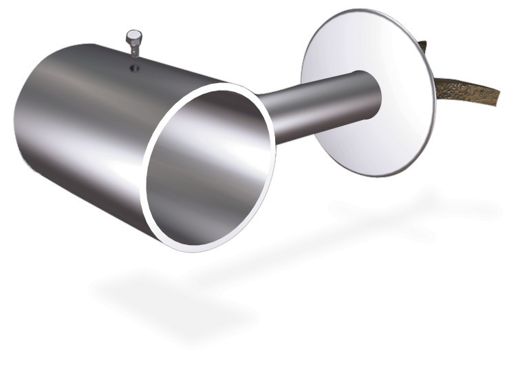 Soporte inox lateral a atornillar para tubos