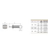 Soporte inox lateral a atornillar para tubos