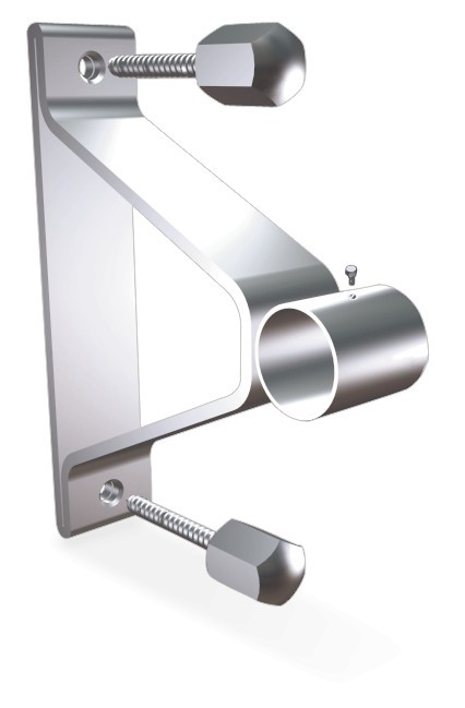 Soporte puente inox con trasera para tubo