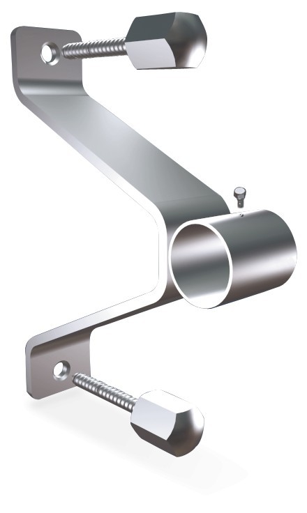 Soporte puente inox sin trasera para tubo