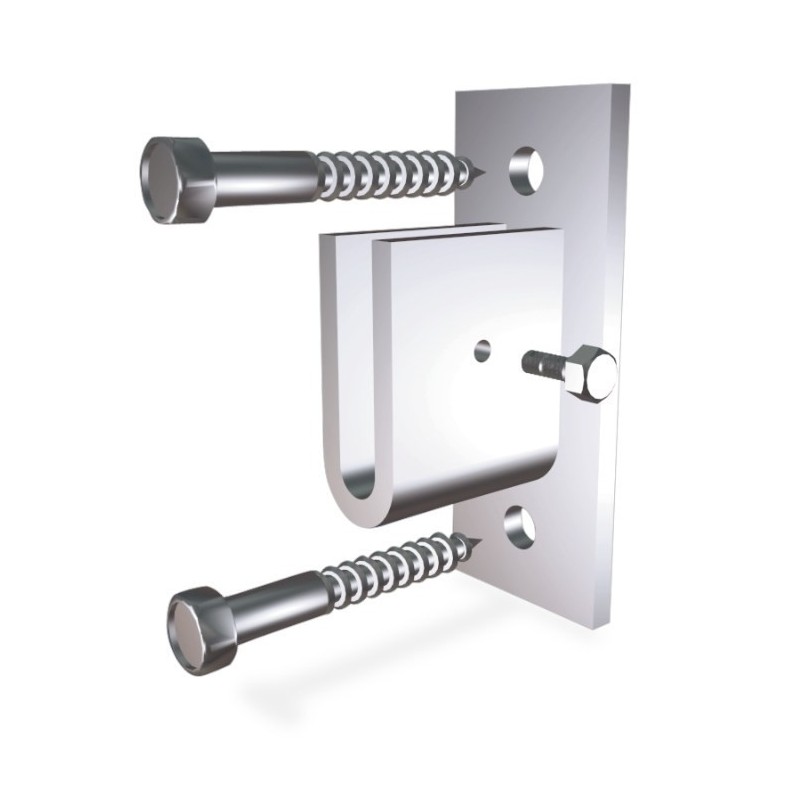 Soporte lateral inox izquierdo para pletina