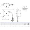 Grifo manguera enrollable inoxidable serie compacto
