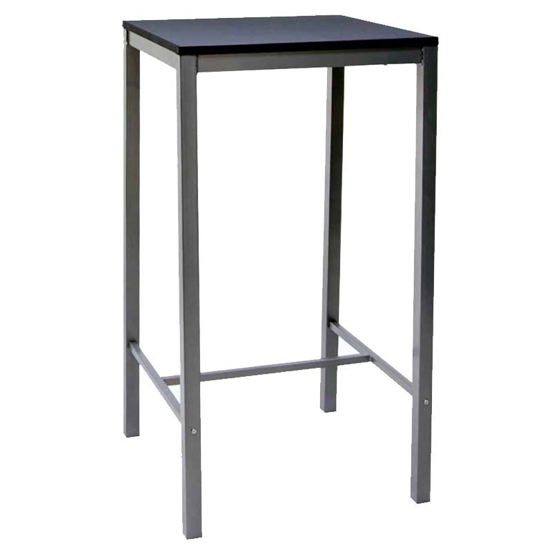 Mesa Troya ALTA cuadrada 60x60 cm tablero MDF