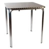 Mesa aluminio doble tubo 70x70 cm 