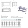 FREGADERO GRAN CAPACIDAD 1 CUBETA 1000X600X850 MM.