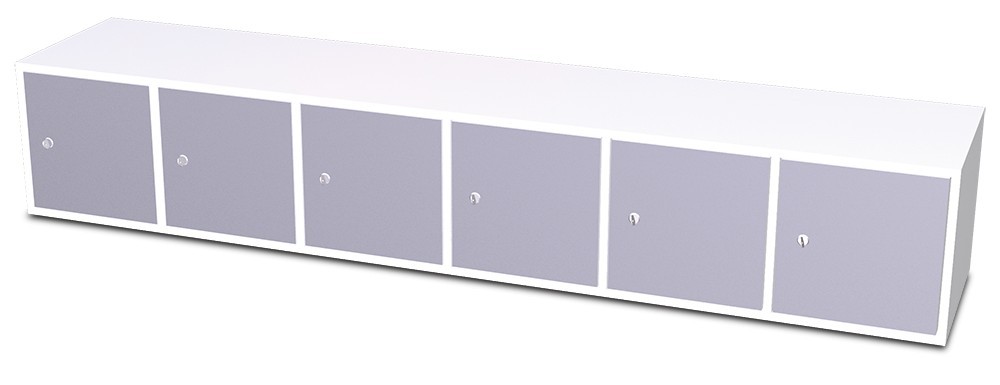 Taquilla para consigna. 6 puertas