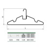 Percha industrial de acero inoxidable