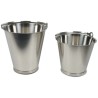 Cubos y tapas de acero inoxidable