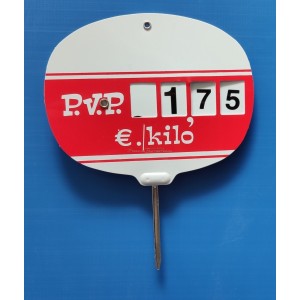 Portaprecios ruleta PVC 95x75 mm