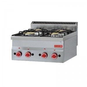 Cocina gas Gastro-M 4 quemadores 60/60 PCG gl901