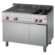 Cocina gas Gastro M 650 2 quemadores. placa. horno a gas armario neutro 65/110 TPG gn052