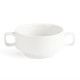 Taza de consom con asas porcelana blanca 115mm Olympia c239