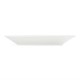 Plato cuadrado con borde ancho blanco Olympia c360