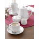 Platos de taza de capuchino blancos 160mm Olympia. 12 ud. cb463