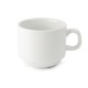 Tazas de t apilables blancas 210ml Olympia. 12 ud. cb467