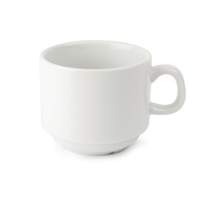 Tazas de te apilables blancas 210ml Olympia. 12 ud. cb467