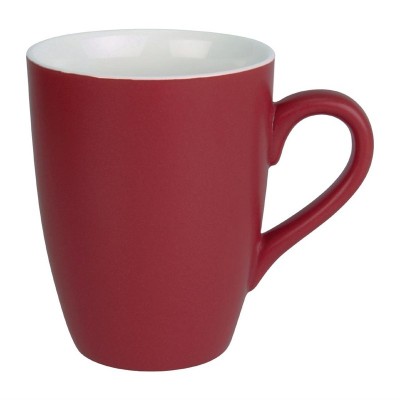 Taza mug Olympia porcelana rojo pastel mate 320ml (Caja 6). 6 ud. cs043
