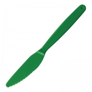 Cuchillo policarbonato verde Kristallon. 12 ud. dl116