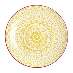 Plato amarillo Olympia Fresca-268mm (Caja 4). 4 ud. dr779