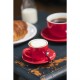 Taza caf solo Olympia roja 100ml (Caja 12). 12 ud. gk070