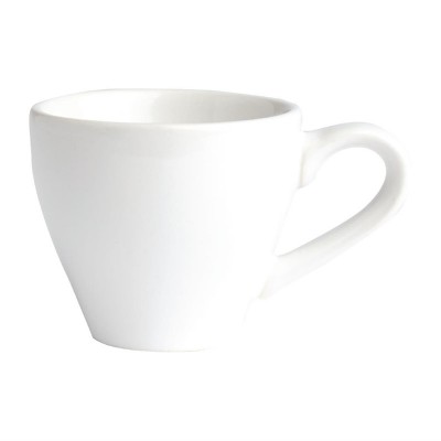 Taza cafe solo Olympia blanca 100ml (Caja 12). 12 ud. gk071