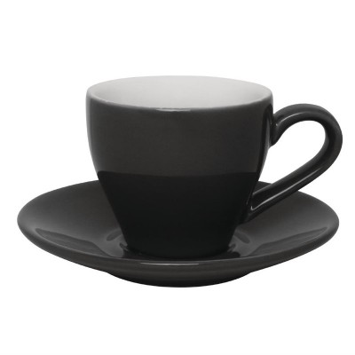 Taza cafe solo Olympia carbon 100ml (Caja 12). 12 ud. gk072