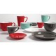 Plato taza caf solo Olympia rojo (Caja 12). 12 ud. gk085