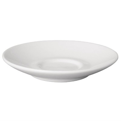 Plato taza cafe solo Olympia blanco (Caja 12). 12 ud. gk086