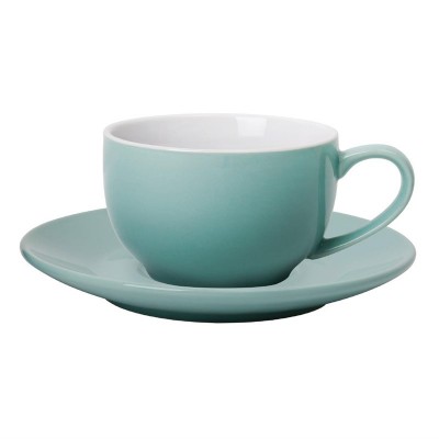 Taza cafe Olympia verde 228ml (Caja 12). 12 ud. gl460