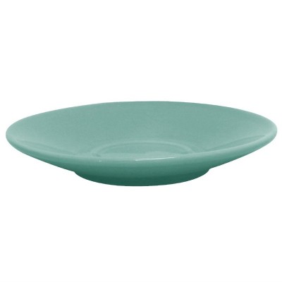 Plato taza caf solo Olympia verde (Caja 12). 12 ud. gl463