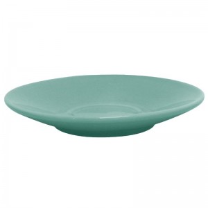 Plato taza caf solo Olympia verde (Caja 12). 12 ud. gl463