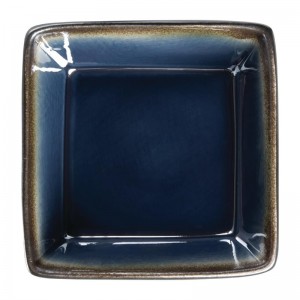 Cuenco cuadrado Olympia Nomi azul 50(Al)x110mm 341ml (Caja 6). 6 ud. hc337