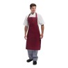 Delantal con peto burdeos Whites a557